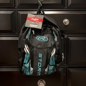 Rawlings NEW girls softball backpack-teal